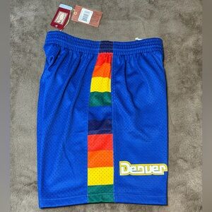 NWT - Mitchell & Ness Vintage Blue Denver Nuggets 1991/92 NBA Shorts, Size - L
